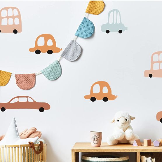 Set of wall stickers - Cars