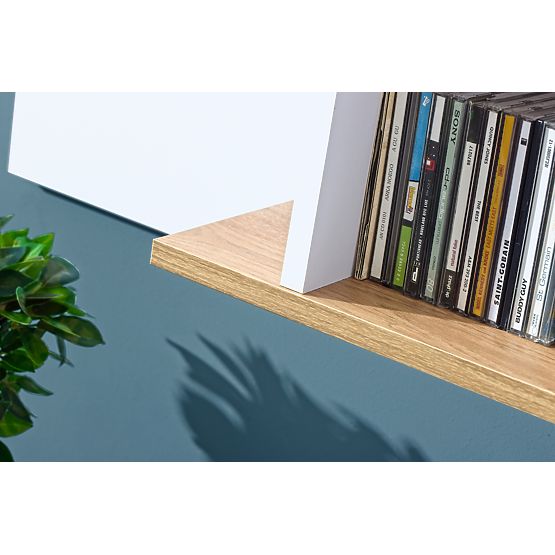 Shelf L8 - white / oak nash