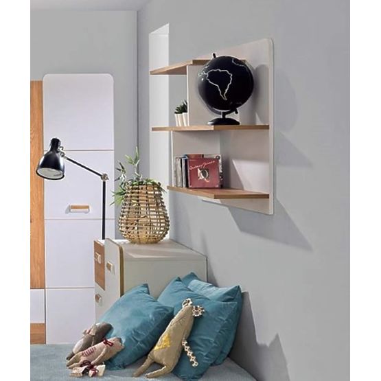 Shelf L8 - white / oak nash