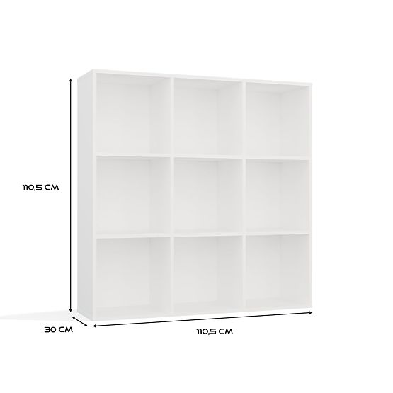 Shelf Malax 3X3 H WHITE