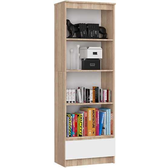 SHELF R60 1DR 4S CLP PK OAK SONOMA / WHITE