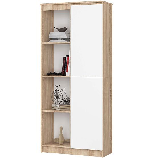 SHELF R80 1D 4P CLP OAK SONOMA / WHITE