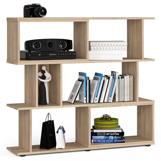 Shelf Unit with Shelves Mini FIX - Sonoma Oak