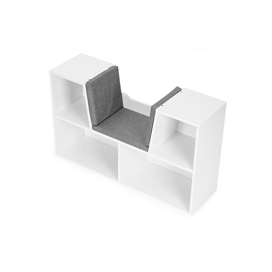 Shelf with seat for children
