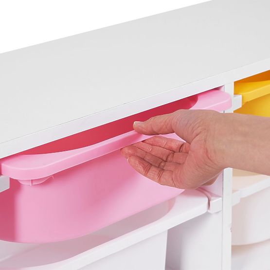 Shelf with Storage Boxes Explorer - Blue / Pink / Yellow