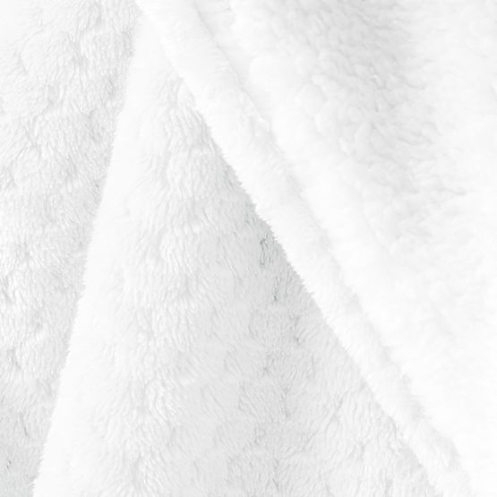 SHLEEPY Blanket White Jacquard Embossed Classic Style 170x210