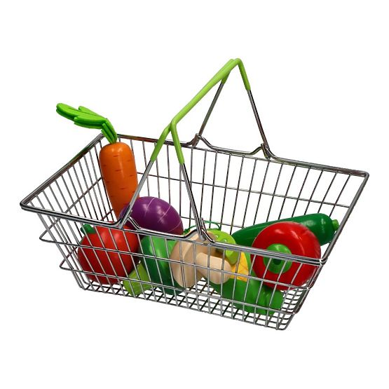 Shopping cart with vegetables