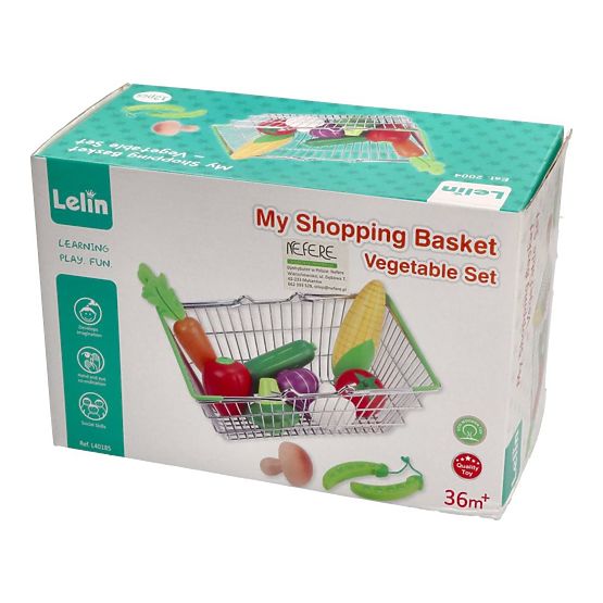 Shopping cart with vegetables