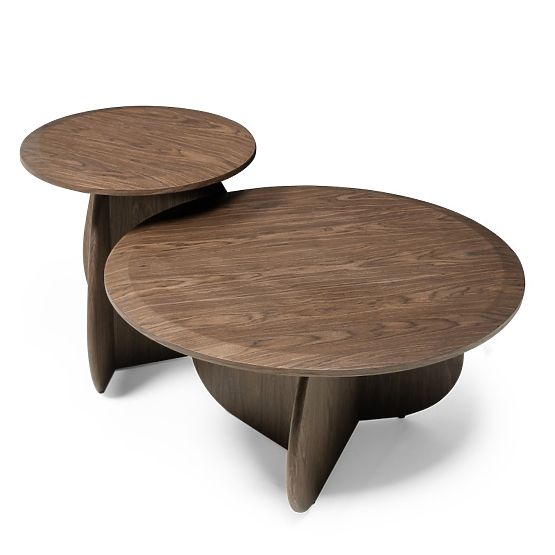 Side Table Noku 50 cm, Dark Walnut