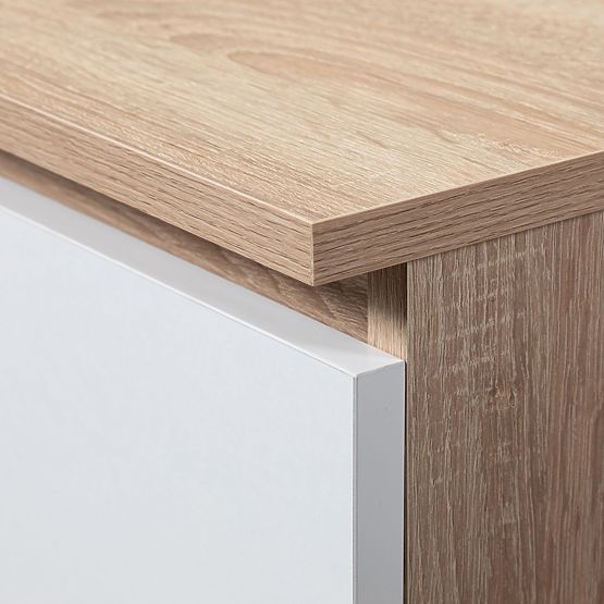 SIDEBOARD K100 2D 3DR OAK SONOMA / WHITE