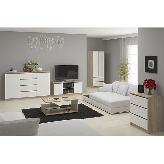SIDEBOARD K140 3D 3DR CLP PK SONOMA / WHITE