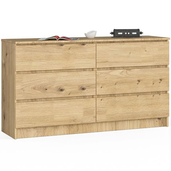 SIDEBOARD K140 6DR CLP ARTISAN OAK