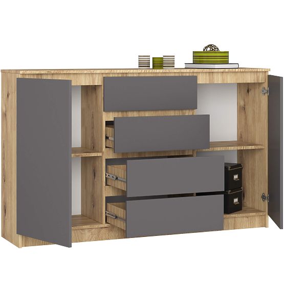 SIDEBOARD K160 2D 4DR CLP PK ARTISAN / GRAY