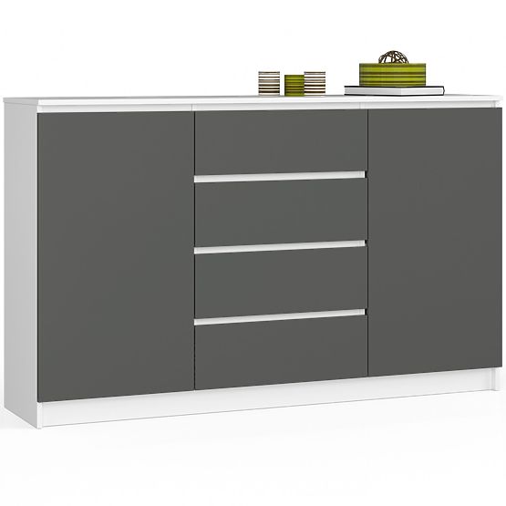 SIDEBOARD K160 2D 4SZ CLP PK WHITE / GRAY