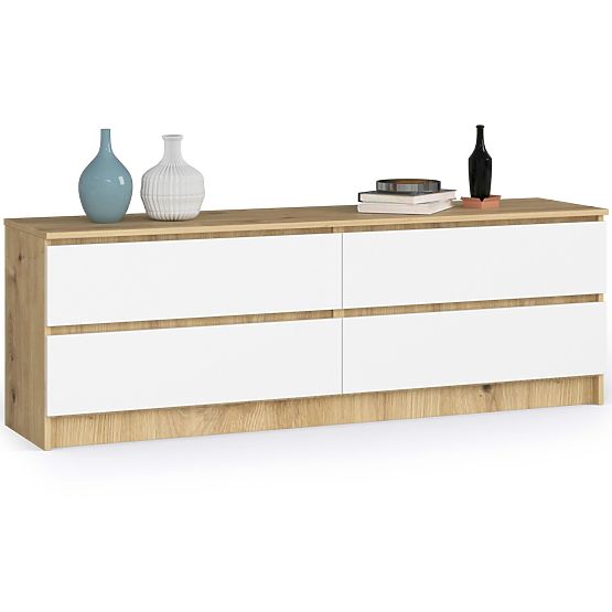 SIDEBOARD K160 4DR CLP PK ARTISAN OAK / WHITE