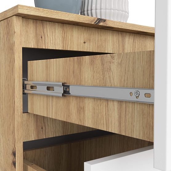 SIDEBOARD K160 4DR CLP PK ARTISAN OAK / WHITE