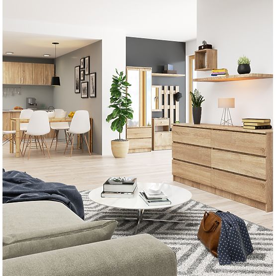 SIDEBOARD K160 6SZ CLP PK OAK SONOMA