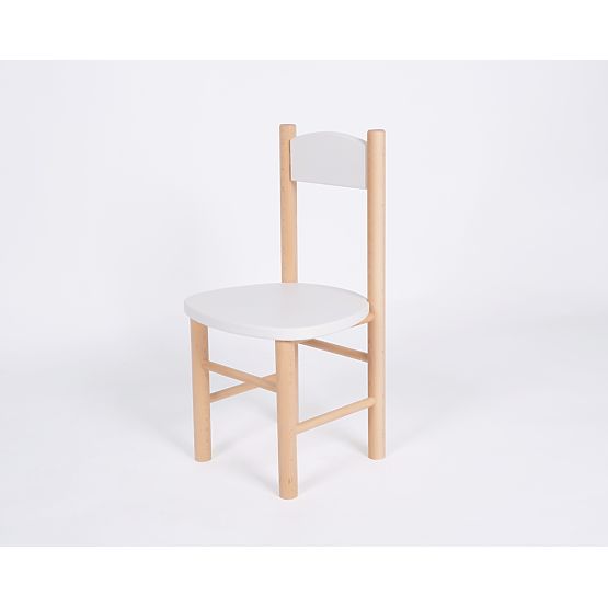 Simple Table and Chair Set - White