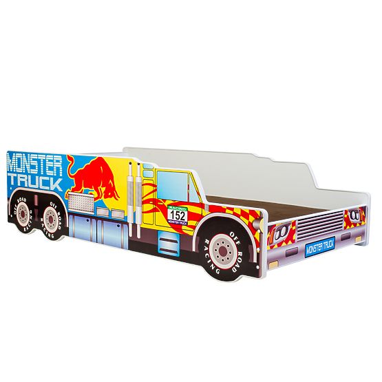 Single Bed Monster Truck 160x80 with Mattress