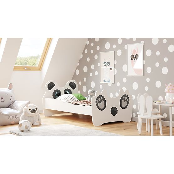 Single Bed Panda 140x70 with Mattress