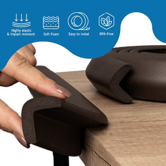 SIPO Protective tape for furniture edges, brown - 1 pc