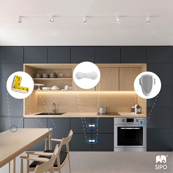 SIPO Set of L-shaped silicone protectors - 12 pcs