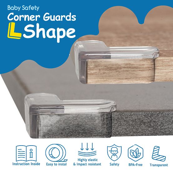 SIPO Set of L-shaped silicone protectors - 12 pcs