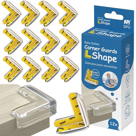 SIPO Set of L-shaped silicone protectors - 12 pcs
