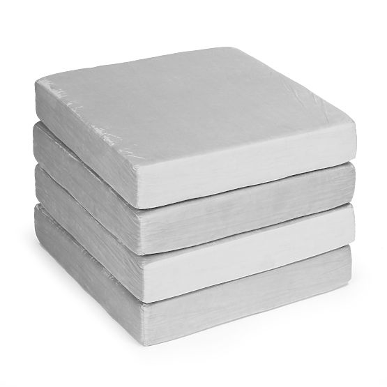 Large Folding Modular Sofa for Kids 2-Seater DIY 10 Soft Cushions - Gray ECOTOYS