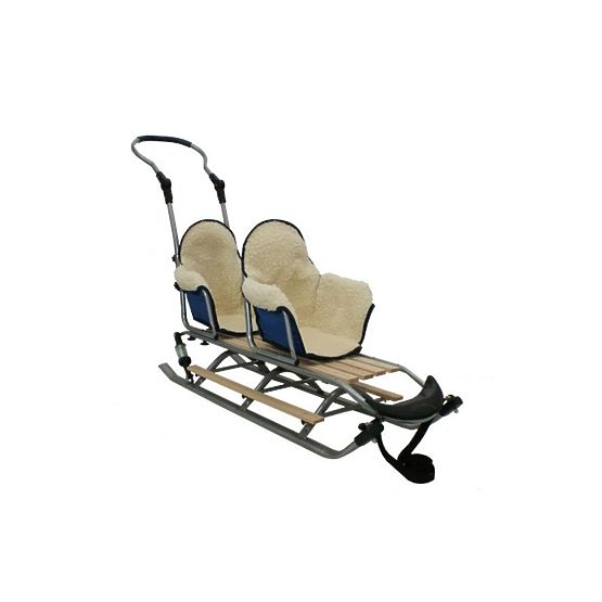 Sled for twins Duo Sport - black seat color