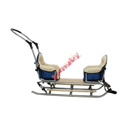 Sled for twins Duo Sport - gray seat color