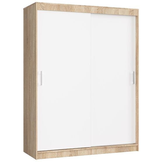 SLIDING WARDROBE 150 cm CLP MONO SONOMA/WHITE