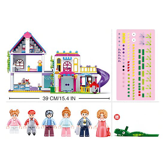 Sluban Girls Dream M38-B0974 Building Set - Fun Villa