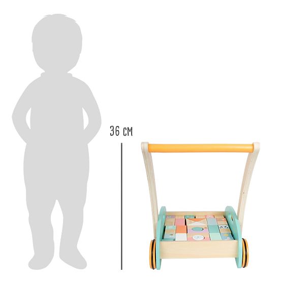 small foot Cart with Blocks