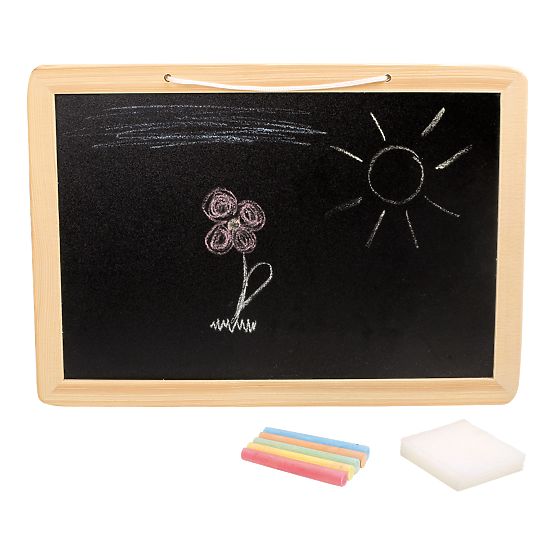 small foot Chalkboard with Chalk and Sponge