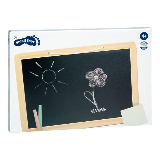 small foot Chalkboard with Chalk and Sponge