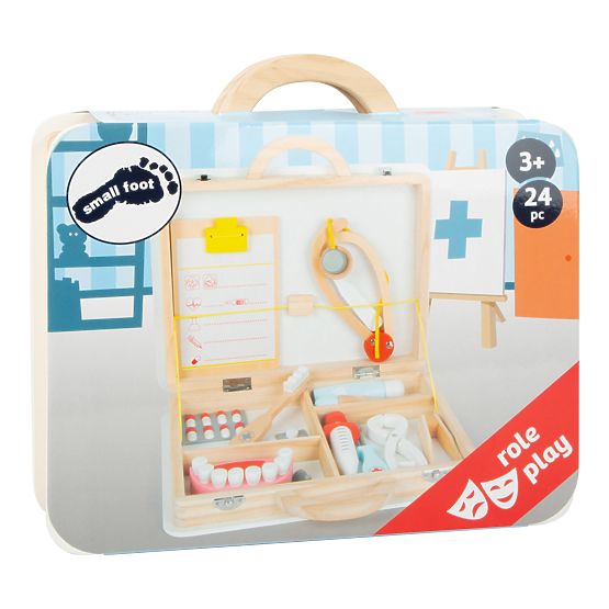 Small Foot Children's doctor's case for small dentists 2 in 1