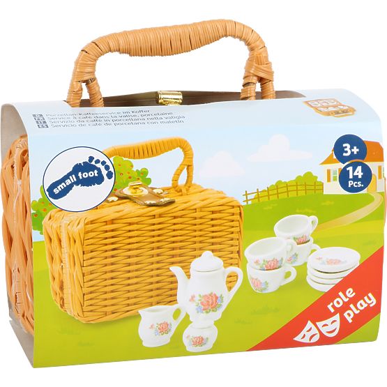 small foot Coffee Set in a Suitcase