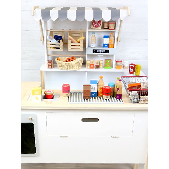 small foot Crate with 6 Beverage Bottles