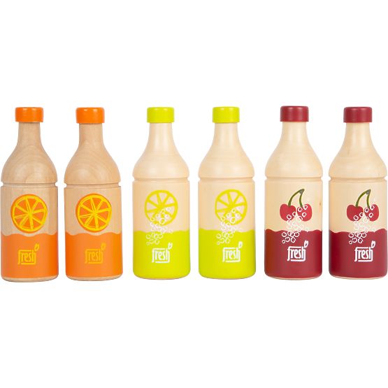 small foot Crate with 6 Beverage Bottles
