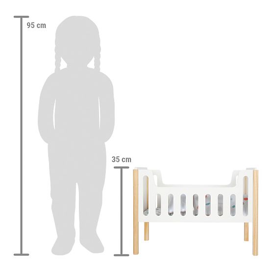 small foot Doll Bed Little Button