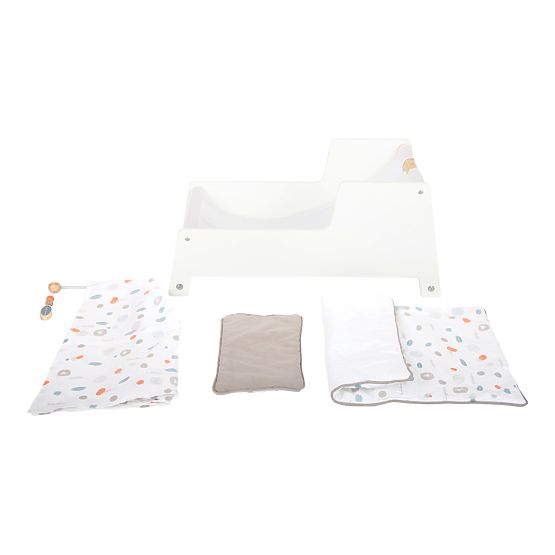 small foot Doll Cradle Little Button