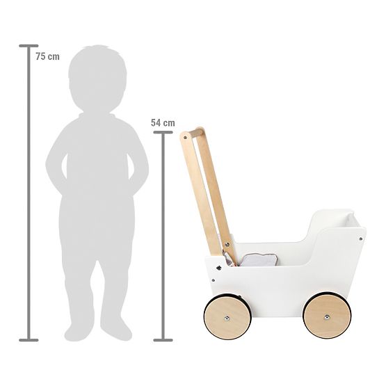 small foot Doll Stroller Little Button