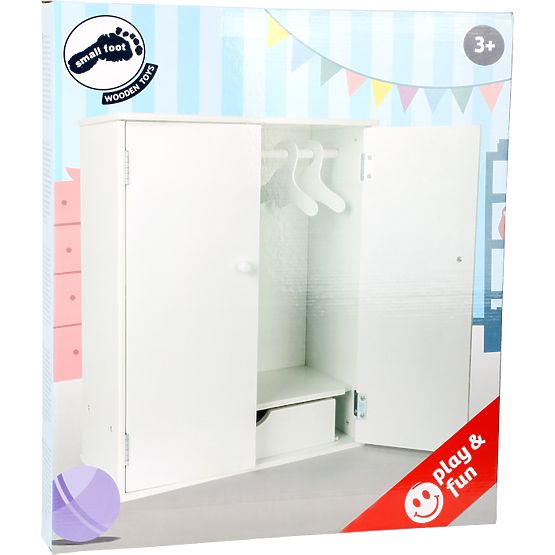 Small Foot Doll Wardrobe White - Damaged Packaging