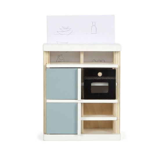 small foot Dollhouse with Furniture, Natural