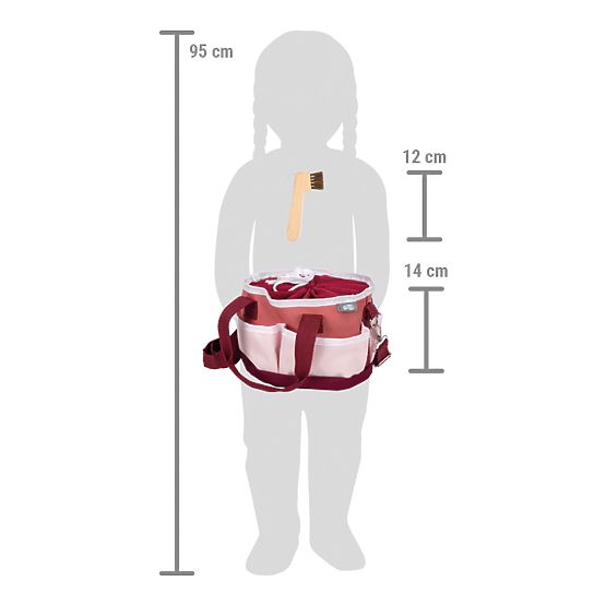 small foot Horse Care Set with Red Bag