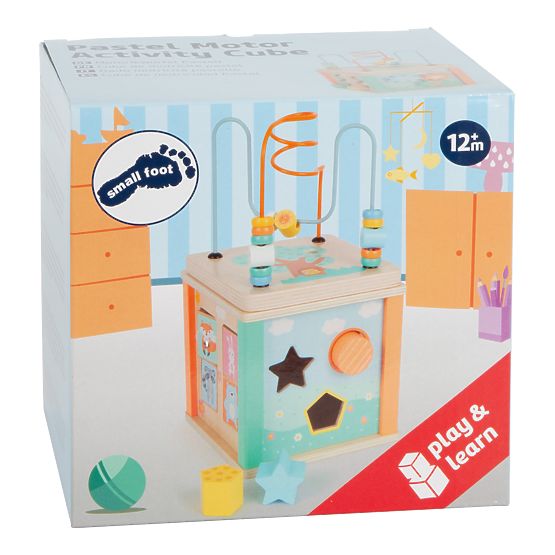 Small Foot Motor cube in pastel colors