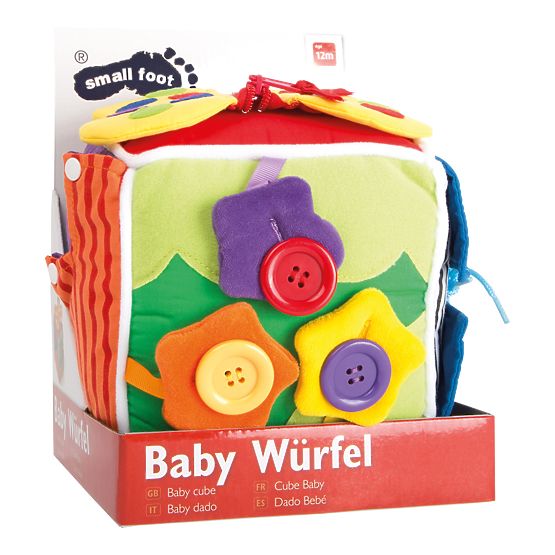 Small Foot Plush toy cube for the little ones