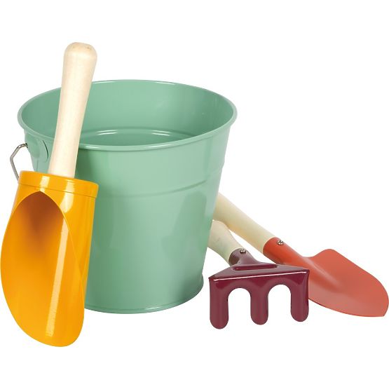 small foot Tiny Garden Garden Tool Set with Bucket