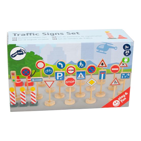 small foot Traffic Signs Set of 25 Pieces